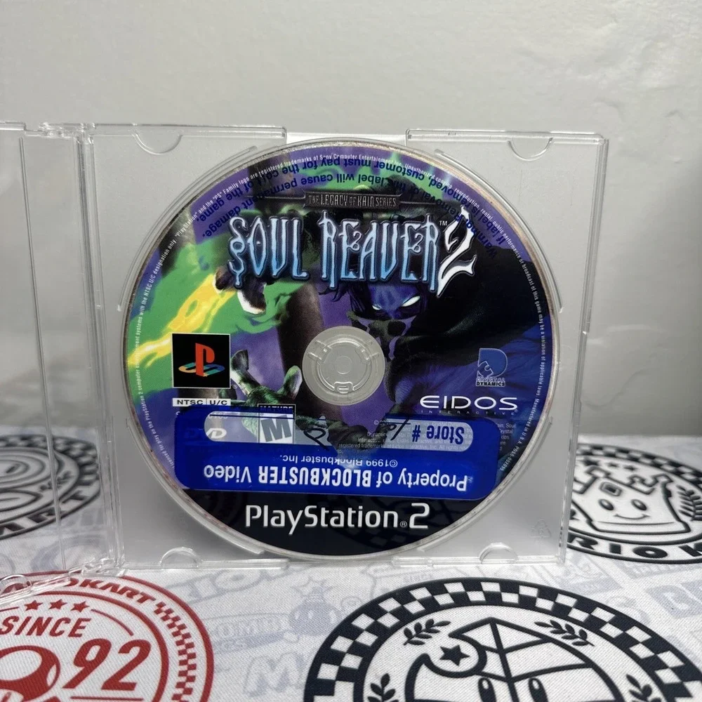 Legacy of Kain Soul Reaver 2 (Sony PlayStation 2, 2001) DISC ONLY block buster